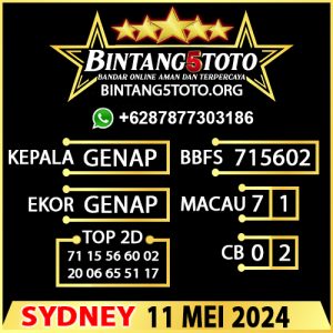 PREDIKSI BINTANG5 SYDNEY