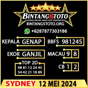 PREDIKSI BINTANG5 SYDNEY